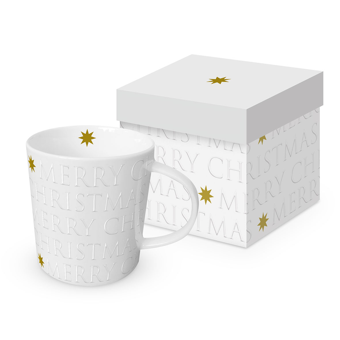 Christmas embossed pearl Trend Mug embossed in Geschenkbox