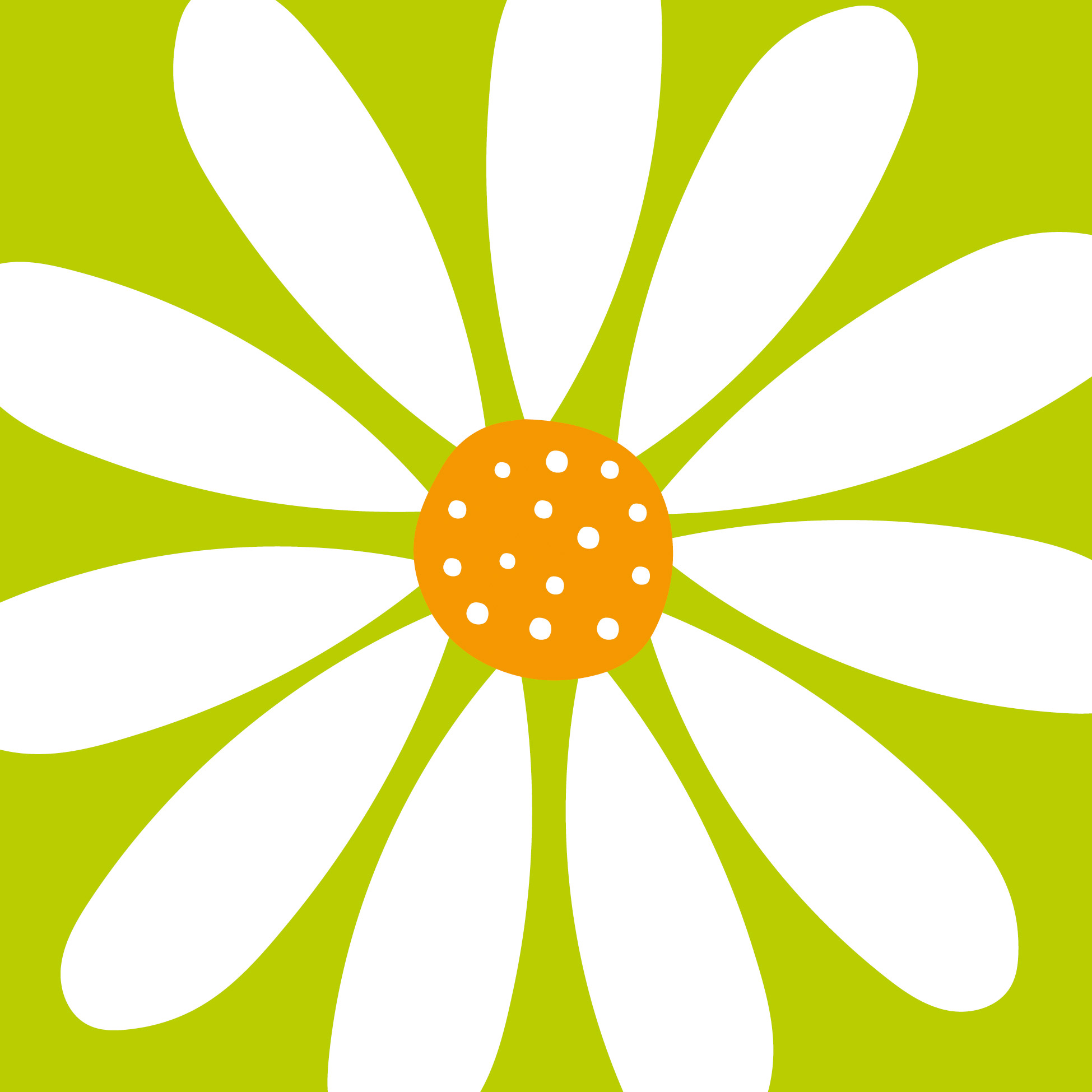 Servietten Happy Flower green  33 x 33 cm