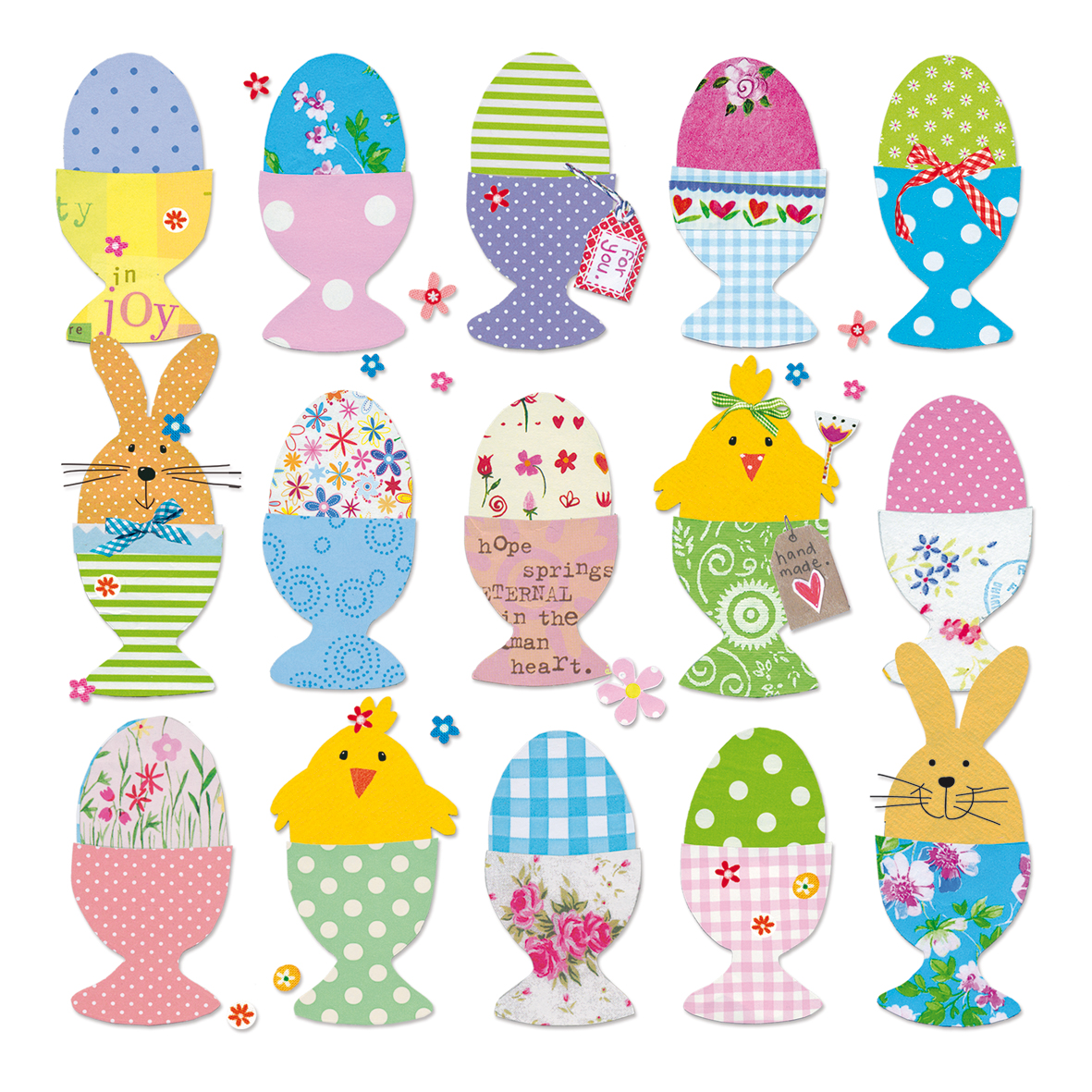 Servietten Easter Eggs 33 x 33 cm