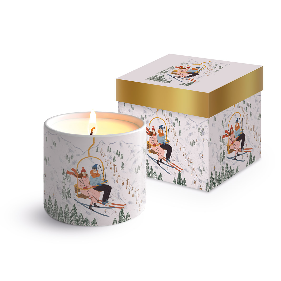 Zermatt Bone China Candle in Geschenkbox