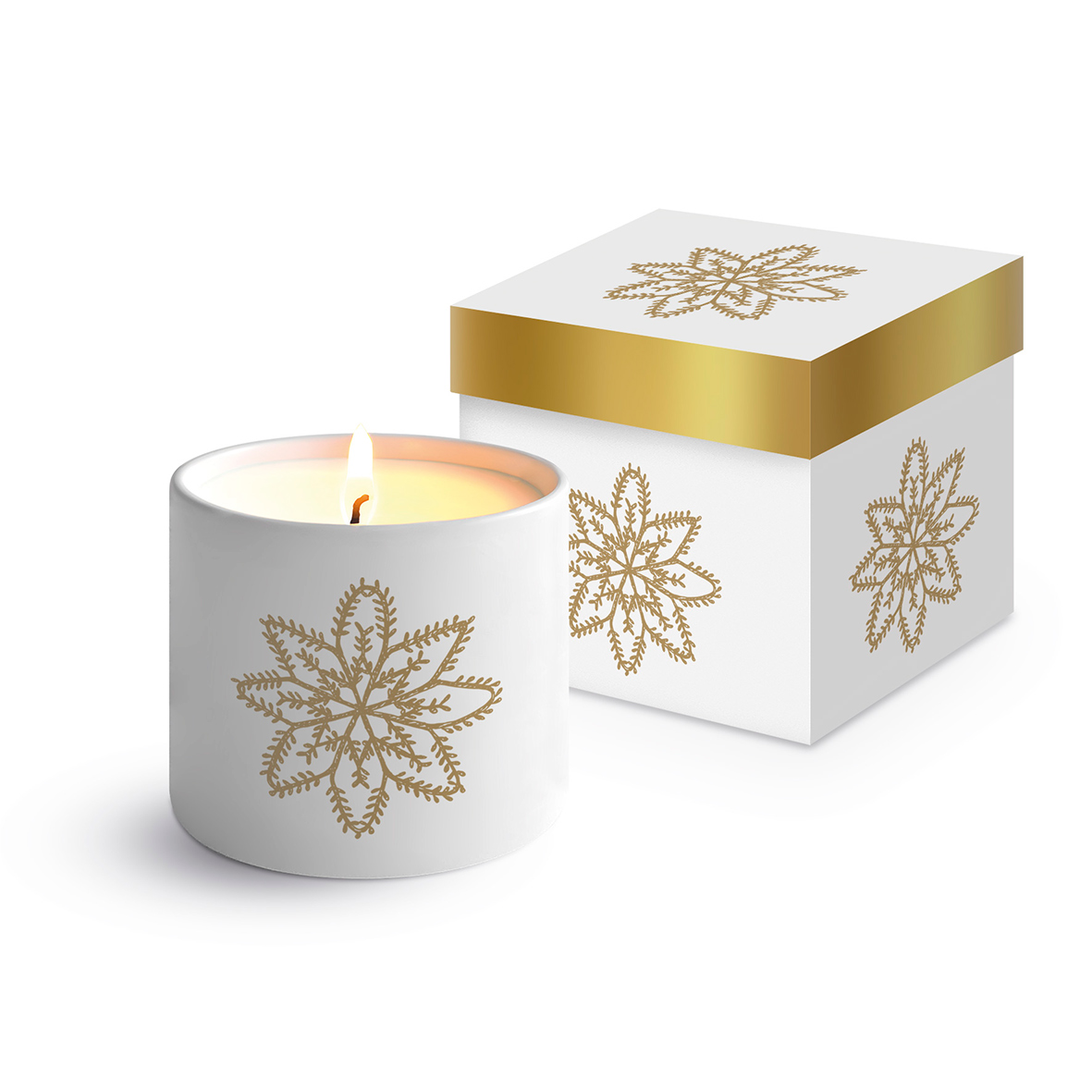 Atelier Cristal embossé Bone China Candle in Geschenkbox